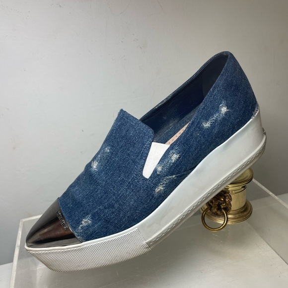 MIU MIU wedges Snearkers sz 37 made in italy - Picture 7 of 15